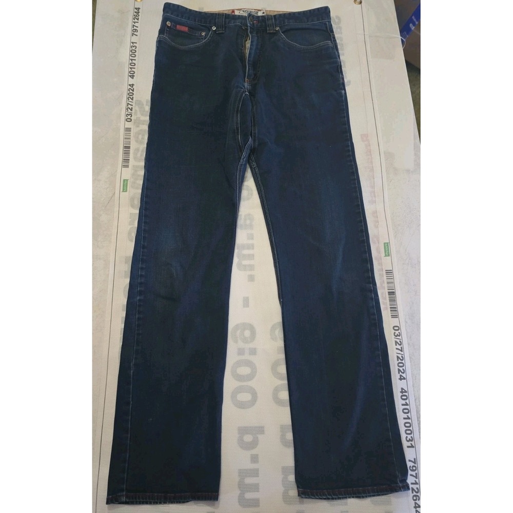 Mountain Khakis Men's 34x34 Blue Denim Jeans Slim Fit 5-Pocket hiking